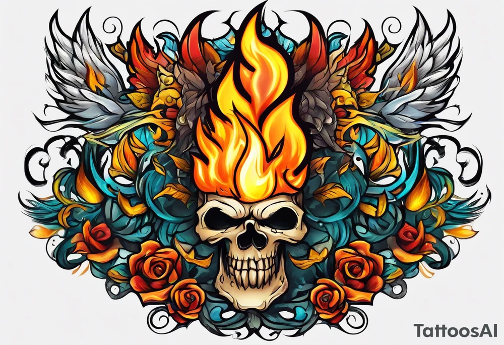Fire tattoo idea