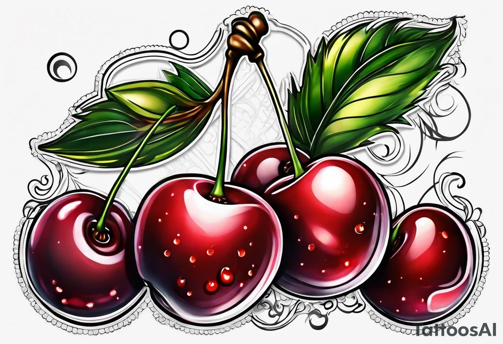 Cherries tattoo idea