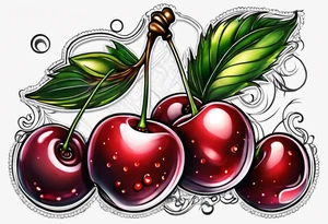 Cherries tattoo idea