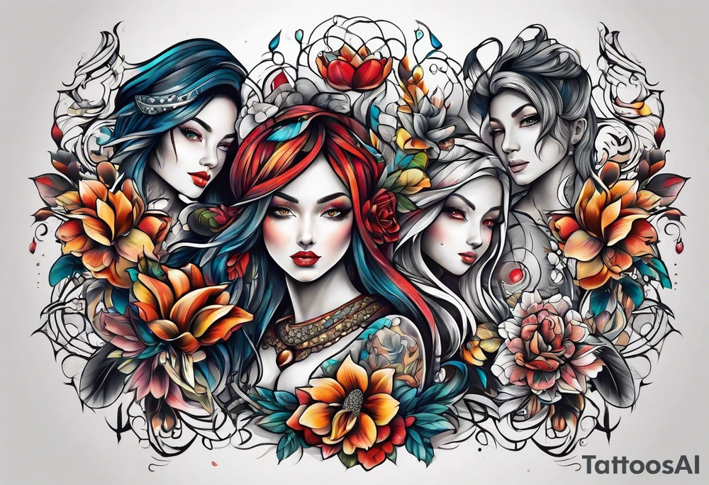 7 siblings tattoo idea