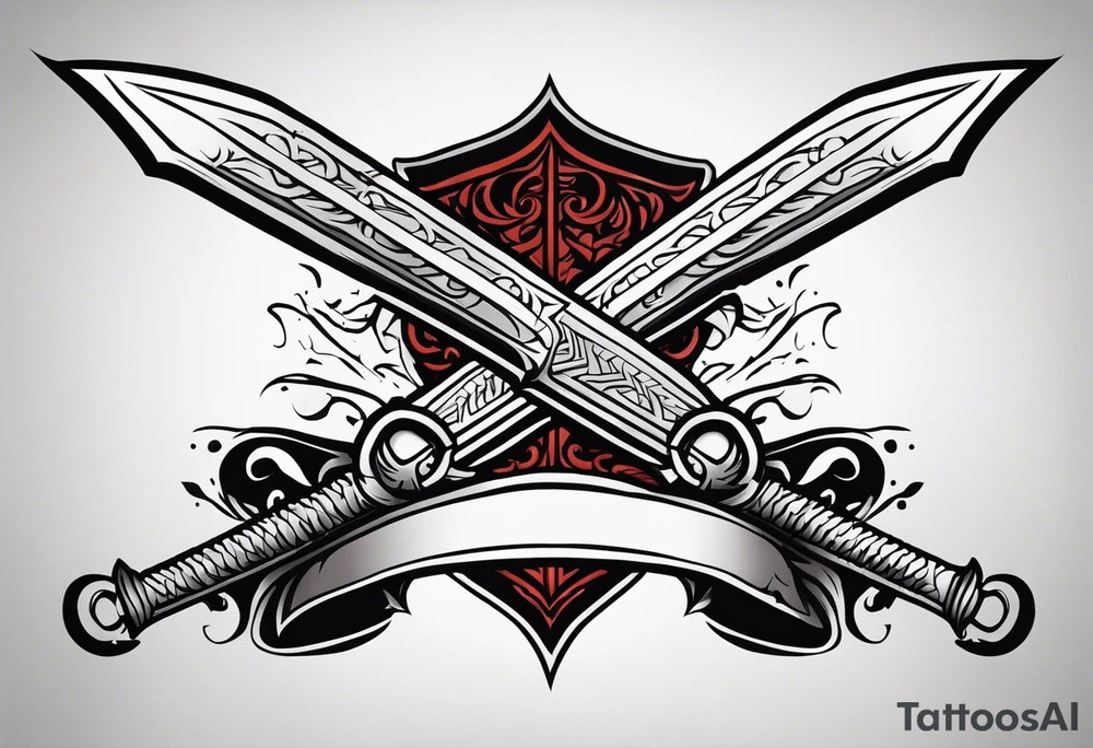 Valhalla swords tattoo idea