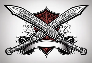 Valhalla swords tattoo idea