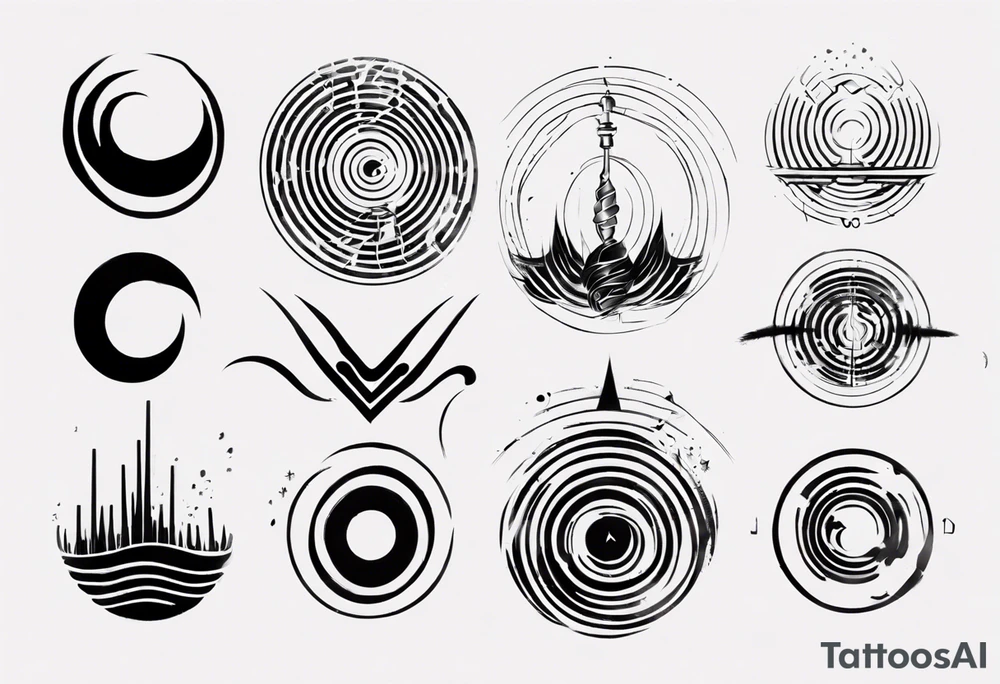 God, soundwaves, music tattoo idea