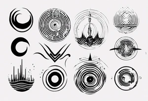 God, soundwaves, music tattoo idea