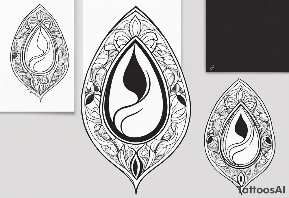 9728 teardrop tattoo idea