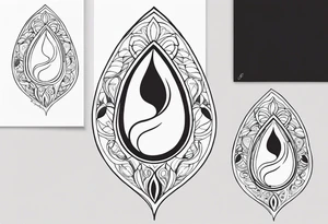 9728 teardrop tattoo idea
