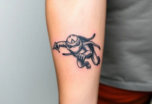 Flying ninja monkey turtle tattoo idea