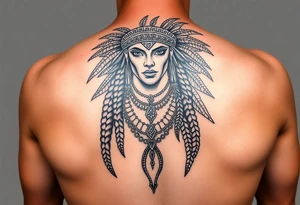 Majestic, beautiful,  chicano aztec warrior princess tattoo idea