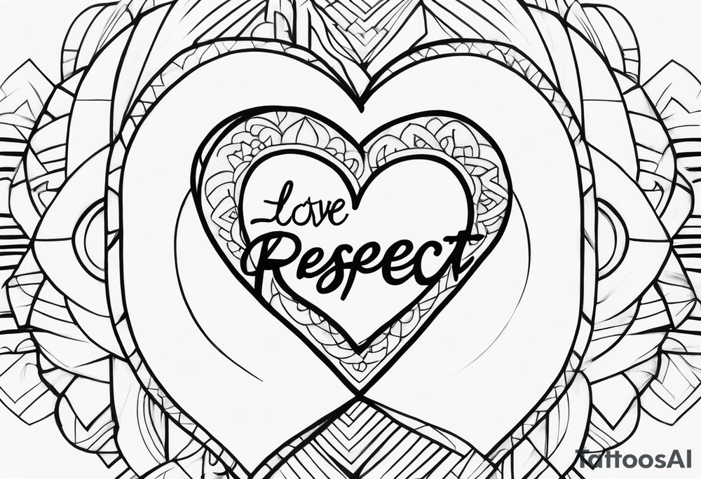 Love Respect Loyalty Family tattoo idea