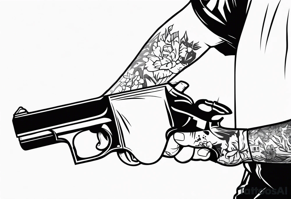 Trevor's cut here tattoo from GTA V tattoo idea