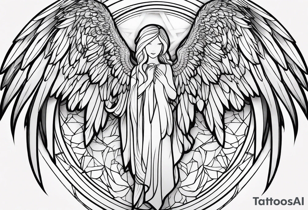 Angel wings tattoo idea