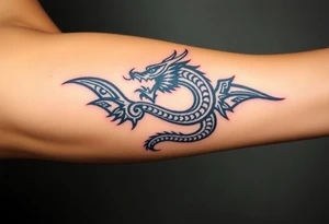Aztec dragon tattoo idea
