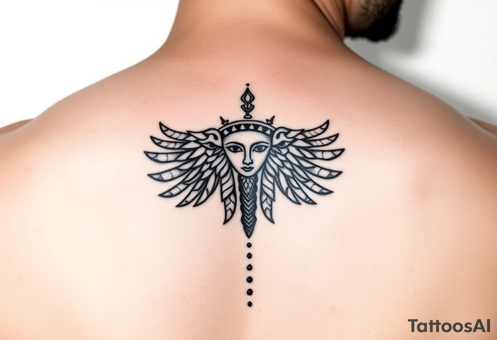 Tatuagem egípcia do deus egipicio Horus tattoo idea