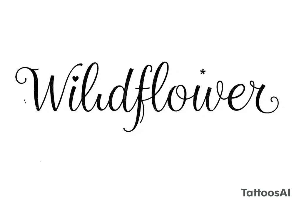 Wildflower tattoo idea