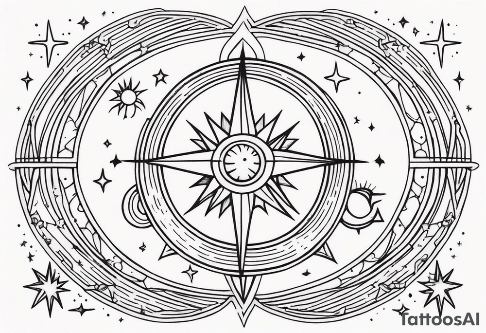 Celestial tattoo idea