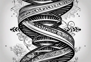 DNA helix 
cards tattoo idea