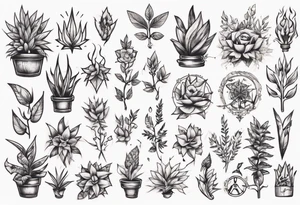 Word power on plants tattoo idea