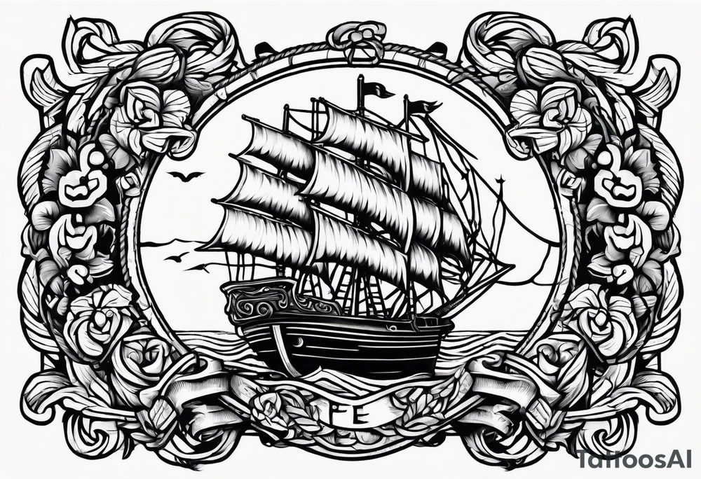 rope frame tattoo idea