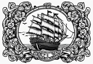 rope frame tattoo idea