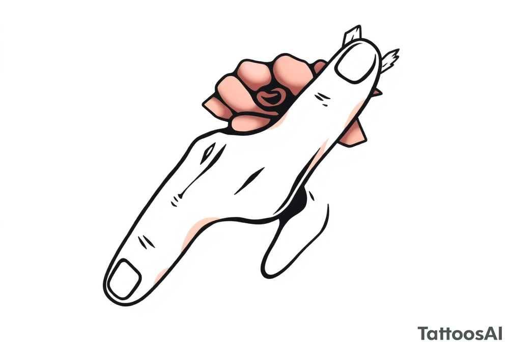 finger tattoo on the finger tattoo idea
