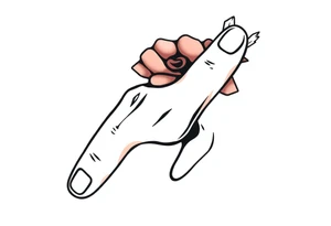 finger tattoo on the finger tattoo idea