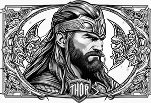 Thor with full body shown tattoo idea