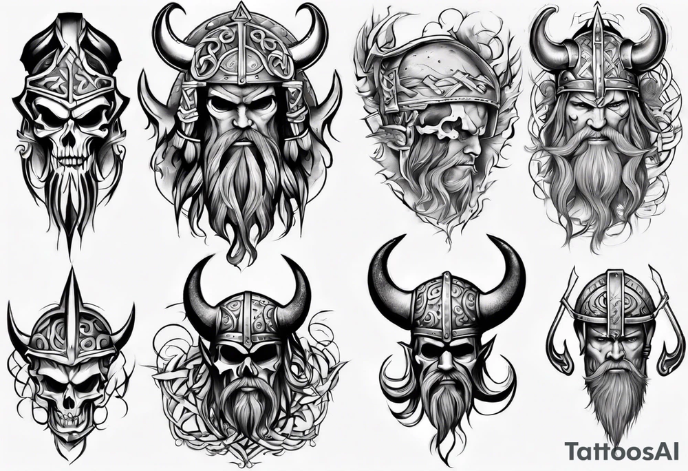 viking whole sleeve tattoo tattoo idea