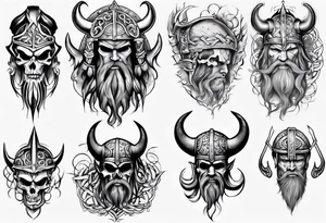 viking whole sleeve tattoo tattoo idea