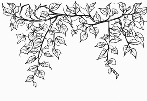 Ivy vines tattoo idea