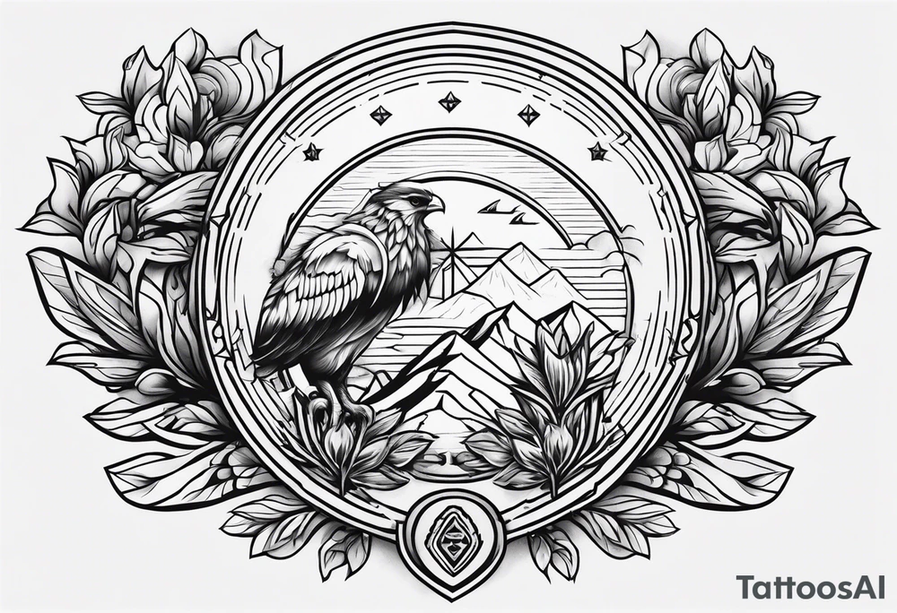 Pinon family crest tattoo idea