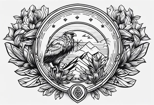 Pinon family crest tattoo idea