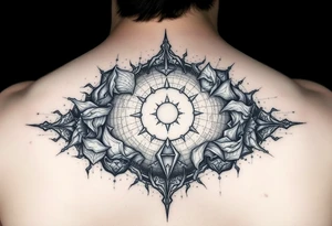 Beautiful yet mysterios cosmos that are 3d and appear to be what is beneth the skin. tattoo idea