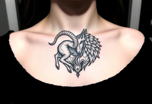 A sheep wolf creature tattoo idea
