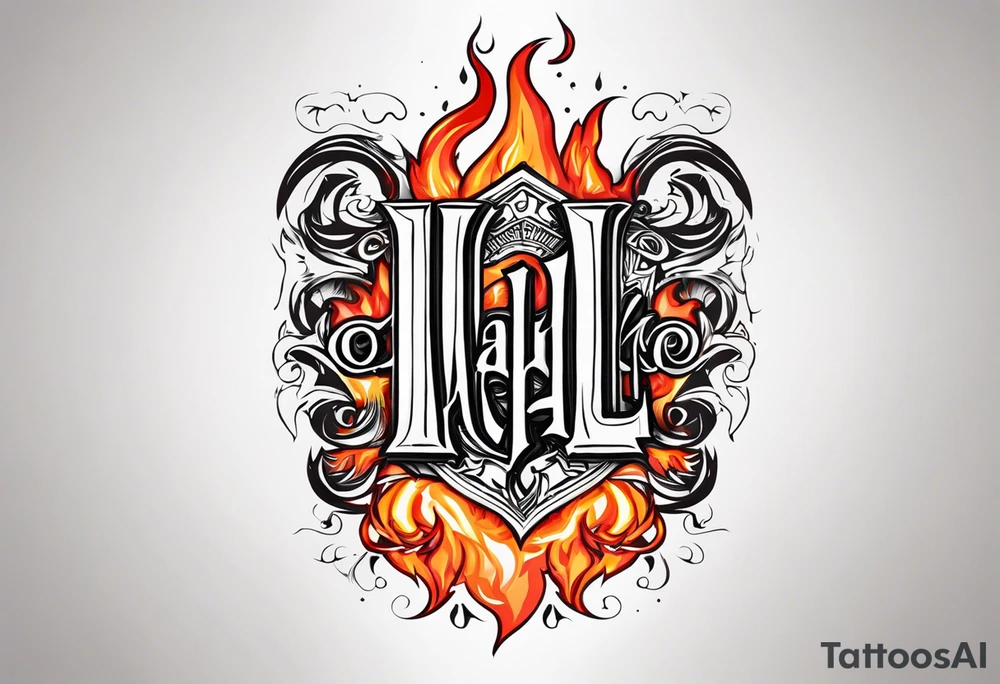 Valhalla on fire tattoo idea