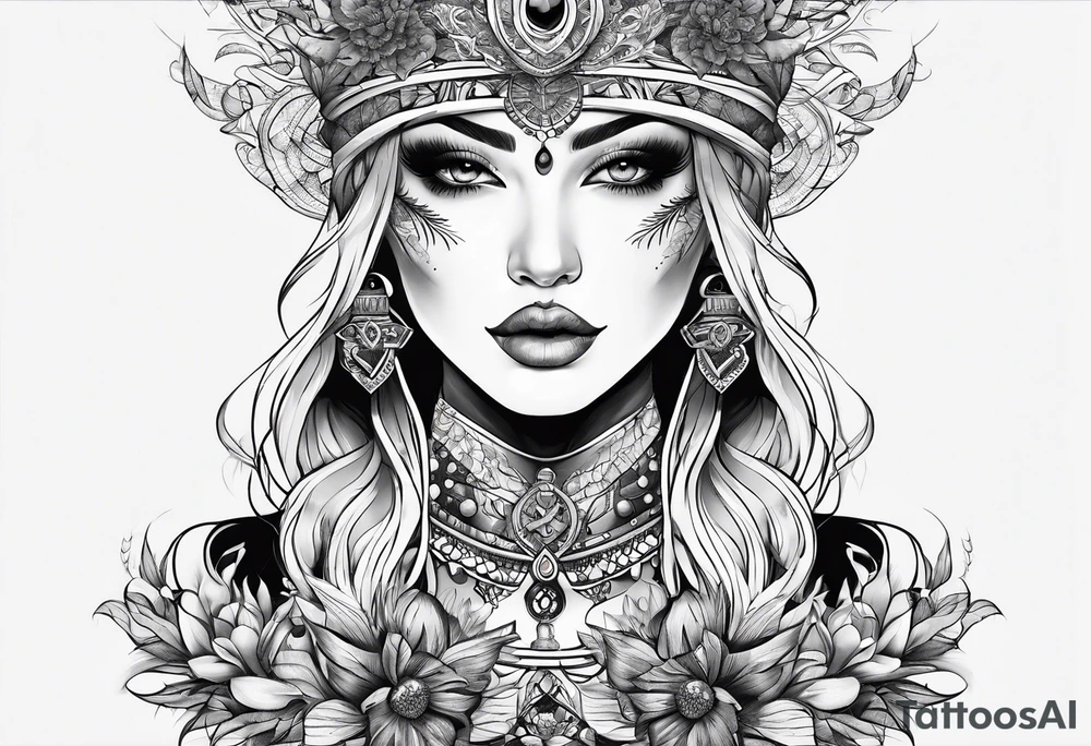 connection with universe and one person tattoo idea