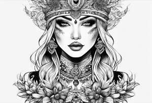 connection with universe and one person tattoo idea