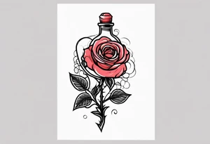 Rose 
Meer 
Flasche 
Dornen 
Seil
Kerze tattoo idea