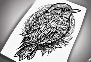 A shoe bill bird
 forearm tattoo tattoo idea