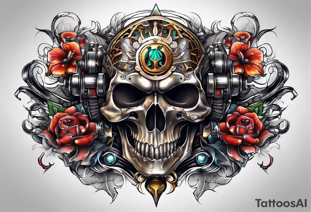 Biomechanical tattoo idea