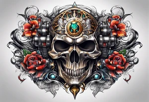 Biomechanical tattoo idea