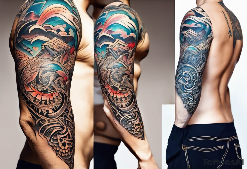 discipline consistency tribal tattoo idea