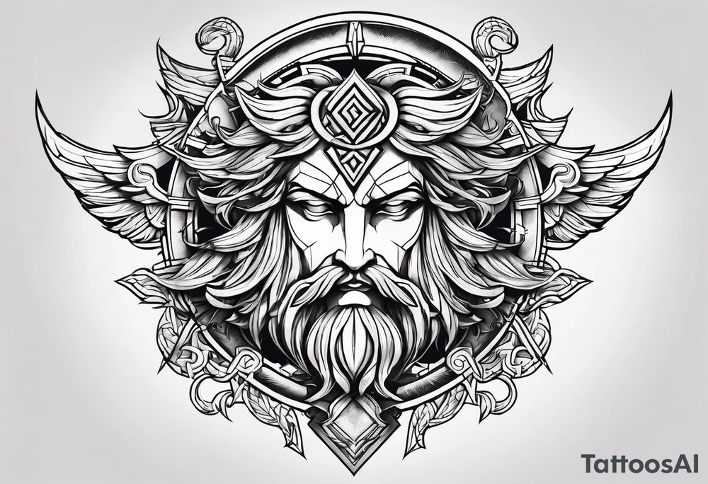 chaos greek god symbol tattoo idea