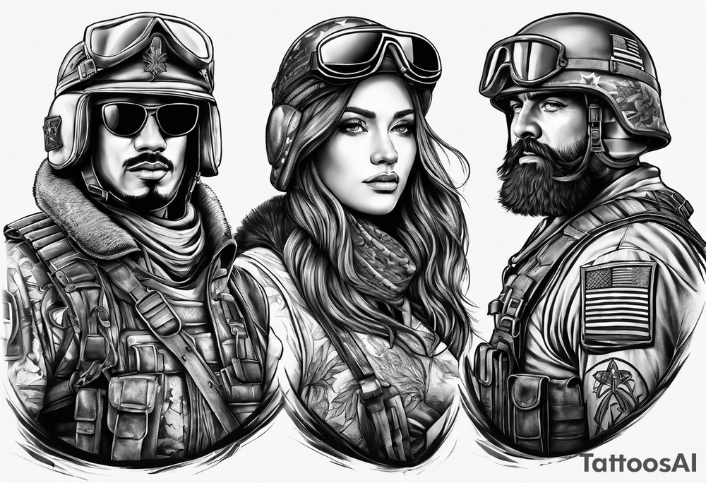 military tattoo idea