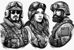 military tattoo idea