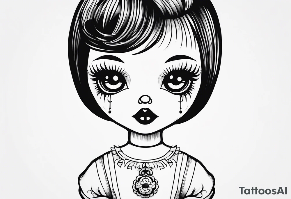 Creepy Doll tattoo idea