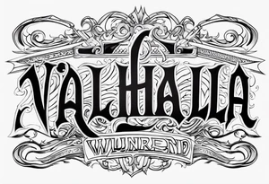 valhalla wounded sword tattoo idea