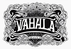 Valhalla heaven tattoo idea
