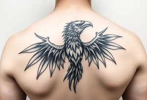 Demonic bird tattoo idea