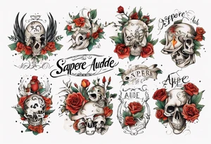 sapere aude 
romantisch tattoo idea