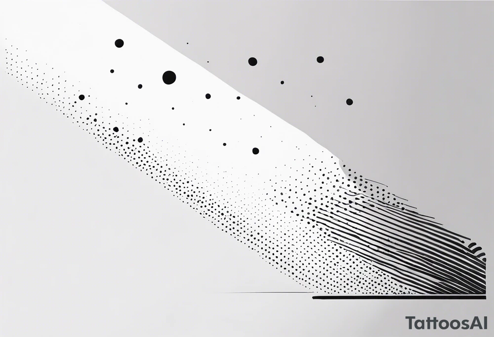 simple dots in a line tattoo idea